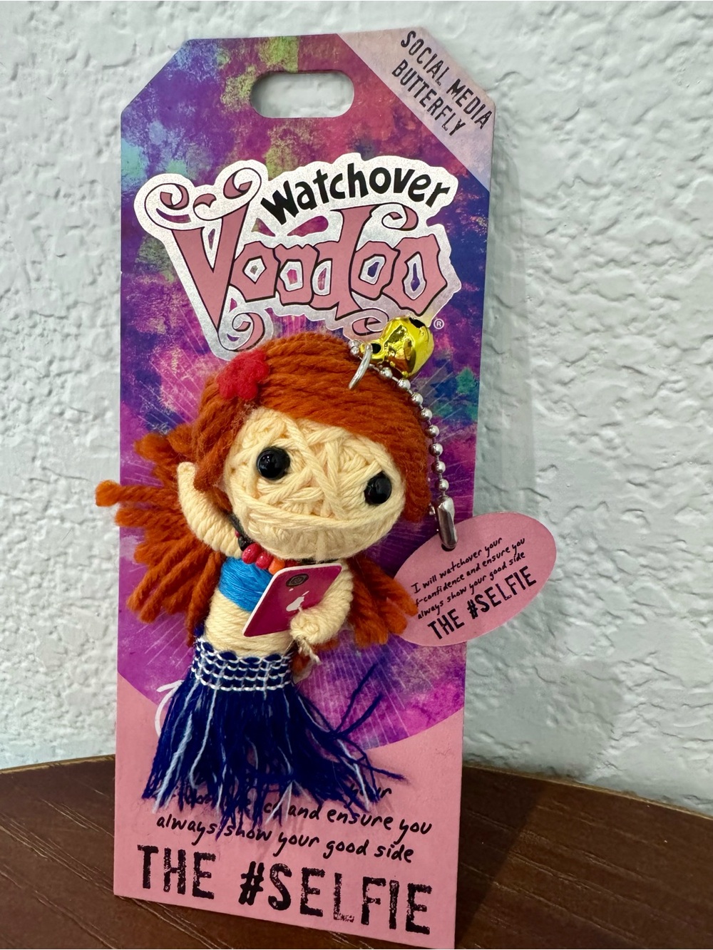 Watchover Voodoo Doll Keychain - Social Media Butterfly - The Selfie Redhead NWT